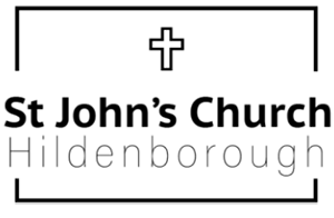 Logo with the words St John's Church Hildenborough