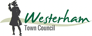 Logo with the words Westerham Parish Council